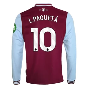 West Ham United L.Paquetá Hjemmedrakt 2024/2025 Langermet